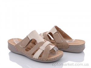 Купить Шльопанці жіночі 1910-7-8 LuDaoWangZi бежевий