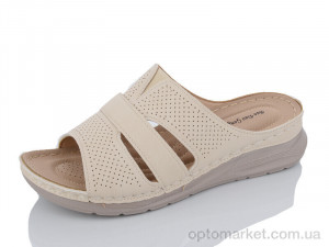 Купить Шльопанці жіночі 1911-2 Bao Dao Gong Zhu бежевий