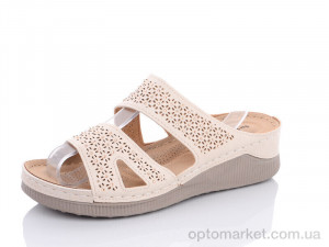 Купить Шльопанці жіночі 1915-2 Bao Dao Gong Zhu бежевий