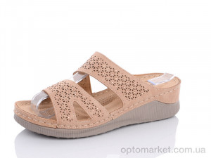 Купить Шльопанці жіночі 1915-3 Bao Dao Gong Zhu коричневий