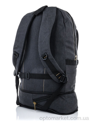 Рюкзак чоловічі 1922 black Ormi чорний  оптом от Optomarket