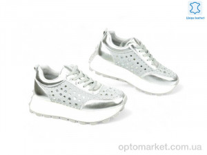 Купить Кросівки жіночі 192396 ALLSY срібний