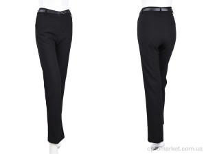 Брюки жіночі 1924 black (08954) Obuvok чорний  оптом от Optomarket