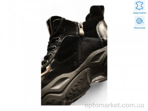 Черевики жіночі 192456 ALLSY чорний  оптом от Optomarket