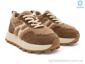 Купить Кросівки жіночі 192575 ALLSY коричневий