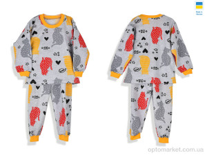 Пижама дитячі 195282 сірий Kir15 сірий  оптом от Optomarket