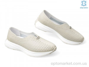 Купить Мокасини жіночі 195322 ALLSY бежевий