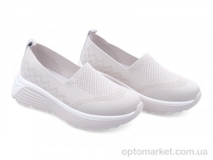 Купить Мокасини жіночі 195540 ALLSY бежевий