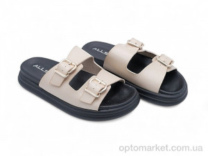 Купить Шльопанці жіночі 196657 ALLSY бежевий