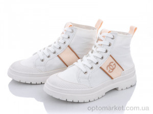 Кеди жіночі 197-89 white Violeta only one білий оптом от Optomarket