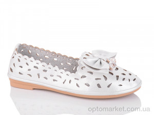 Купить Балетки жіночі 2-306B Fuguiyun срібний