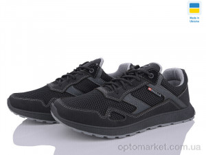 Купить Кросівки чоловічі 2-3113 чорний сітка Paolla чорний