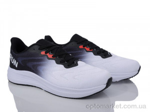 Купить Кросівки чоловічі 20-1027-1 black Wonex білий