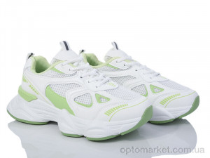 Купить Кросівки жіночі 20-1030 white-green Violeta білий