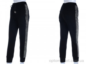 Брюки женские 20023 B.D.S.J. черный  оптом от Optomarket