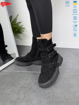 Черевики жіночі 2004 ч.з. ARTO чорний  оптом от Optomarket