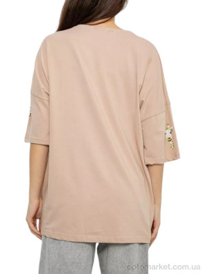 Футболка жіночі 2012 бежевий Massmag бежевий  оптом от Optomarket