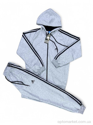 Спортивний костюм чоловічі 202 сірий A.idas сірий  оптом от Optomarket