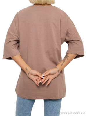 Футболка жіночі 2020 мокко Massmag коричневий  оптом от Optomarket