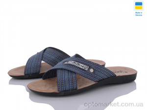 Купить Шльопанці чоловічі 2024-007-1 синій Demur синій