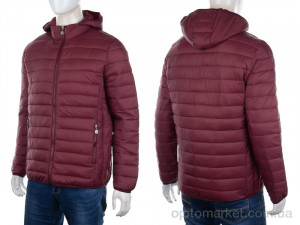 Куртка чоловічі 2024 bordo M7 бордовий  оптом от Optomarket