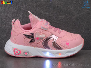 Кросівки дитячі 204-2 LED Sharif рожевий  оптом от Optomarket