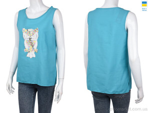 Майка жіночі 204 blue Textile синій  оптом от Optomarket