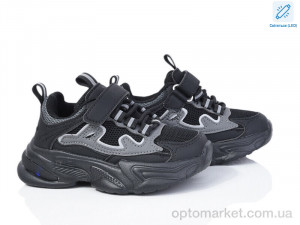 Купить Кросівки дитячі 2054-1A LED B&G чорний