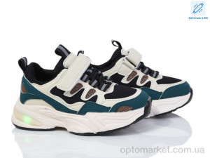 Купить Кросівки дитячі 2054-3A LED B&G чорний