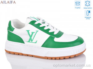 Кросівки жіночі 2056 w.green L.uis Vuitton зелений  оптом от Optomarket