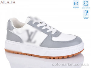 Купить Кросівки жіночі 2056 white-grey L.uis Vuitton сірий