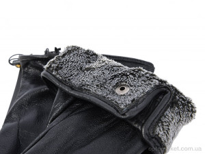 Рукавички чоловічі 2077M black Ginge чорний  оптом от Optomarket