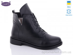 Купить Черевики жіночі 209 чорна шкіра хутро Garti чорний
