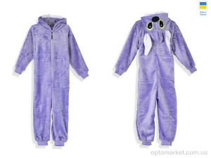 Комбінезон дитячі 209262 кігурумі фіолетовий Kir15 фіолетовий  оптом от Optomarket