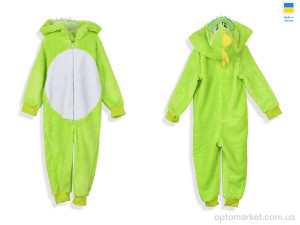 Комбінезон дитячі 209266 кігурумі зелений Kir15 зелений  оптом от Optomarket