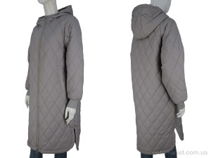Пальто жіночі 21-05 grey-4 Aixiaohua сірий  оптом от Optomarket