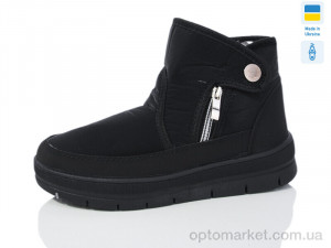 Купить Дутики жіночі 21-90 чорний Kredo чорний