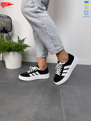 Кросівки жіночі 210 чорний з. ARTO чорний  оптом от Optomarket