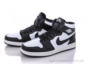 Кросівки чоловічі 21009-1 black-white N.ke білий  оптом от Optomarket