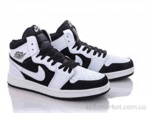 Кросівки чоловічі 21009-2 black-white N.ke чорний  оптом от Optomarket