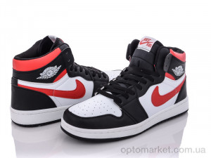 Кросівки чоловічі 21009-4 black-white-red N.ke білий  оптом от Optomarket