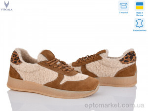 Купить Кросівки жіночі 21263 руд. VL корич.хутро Viscala коричневий