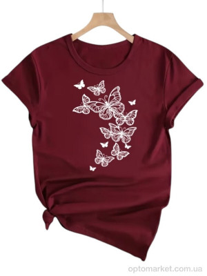 Купить Футболка жіночі 215 бордовий Riza бордовий