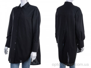 Сорочка жіночі 2157 black SJZY чорний  оптом от Optomarket