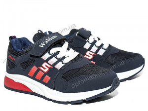 Купить Кроссовки детские 2161-1(сетка) laci-beyaz old Waldem синий