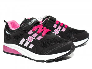 Купить Кроссовки детские 2161-1(сетка) siyah-fuji Waldem черный