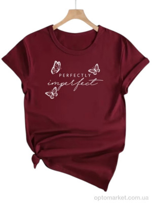 Купить Футболка жіночі 219 бордовий Riza бордовий