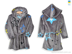 Халат дитячі 21936 сірий Kir15 сірий  оптом от Optomarket