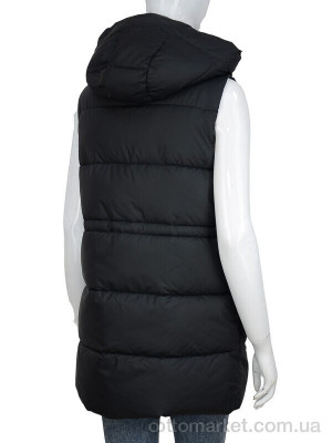 Жилетка жіночі 22-537 black Aixiaohua чорний  оптом от Optomarket