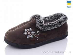 Купить Капці жіночі 2202 коричневий Slippers коричневий